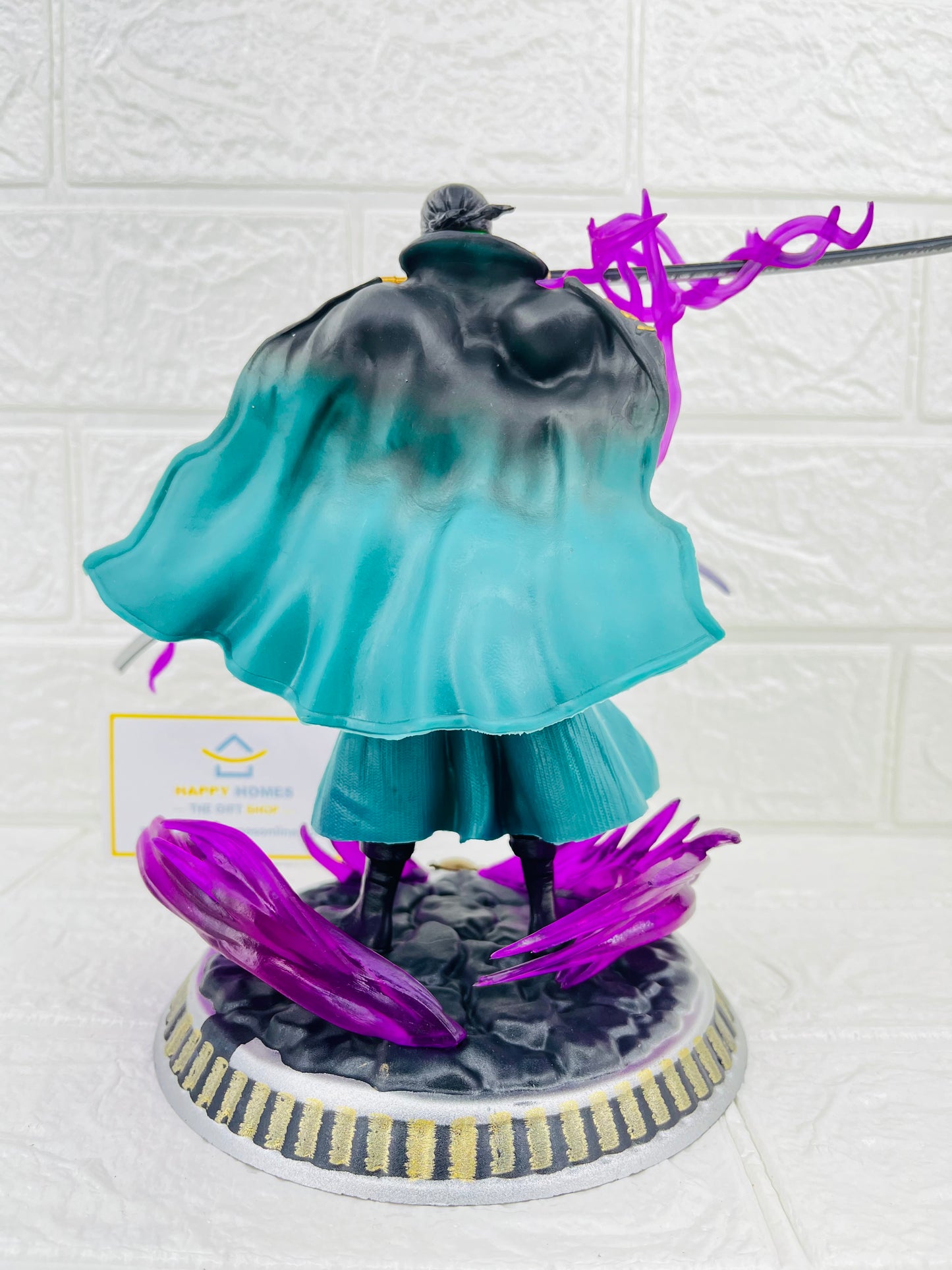 21 cm Zoro Bloodbath Purple Flames One Piece Figurine