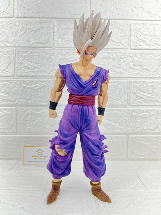 33 cm White Hair Gohan Purple Outfit Dragon Ball Z Figurine