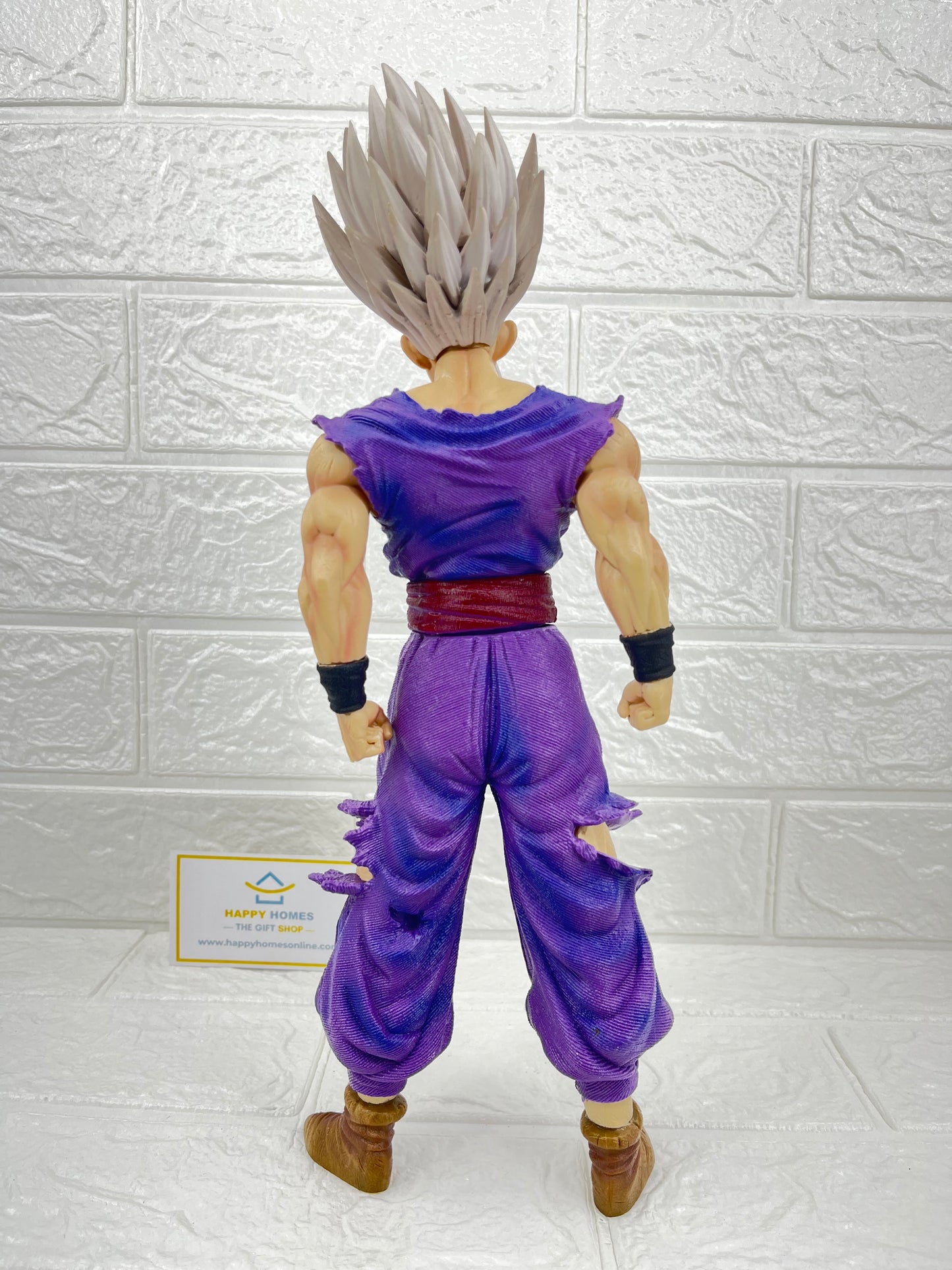 33 cm White Hair Gohan Purple Outfit Dragon Ball Z Figurine
