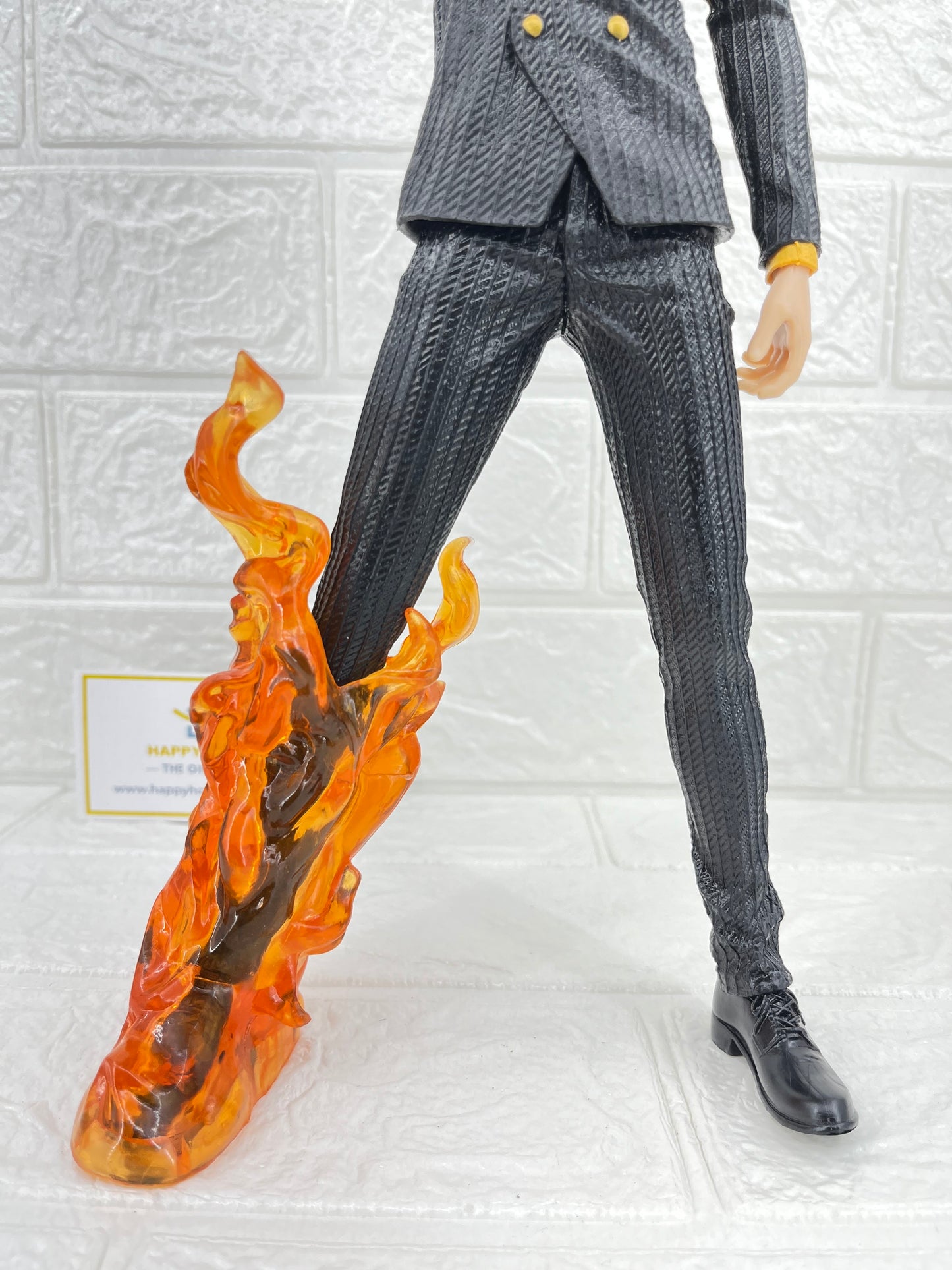 32 cm Smoking Sanji Orange Flames One Piece Figurine