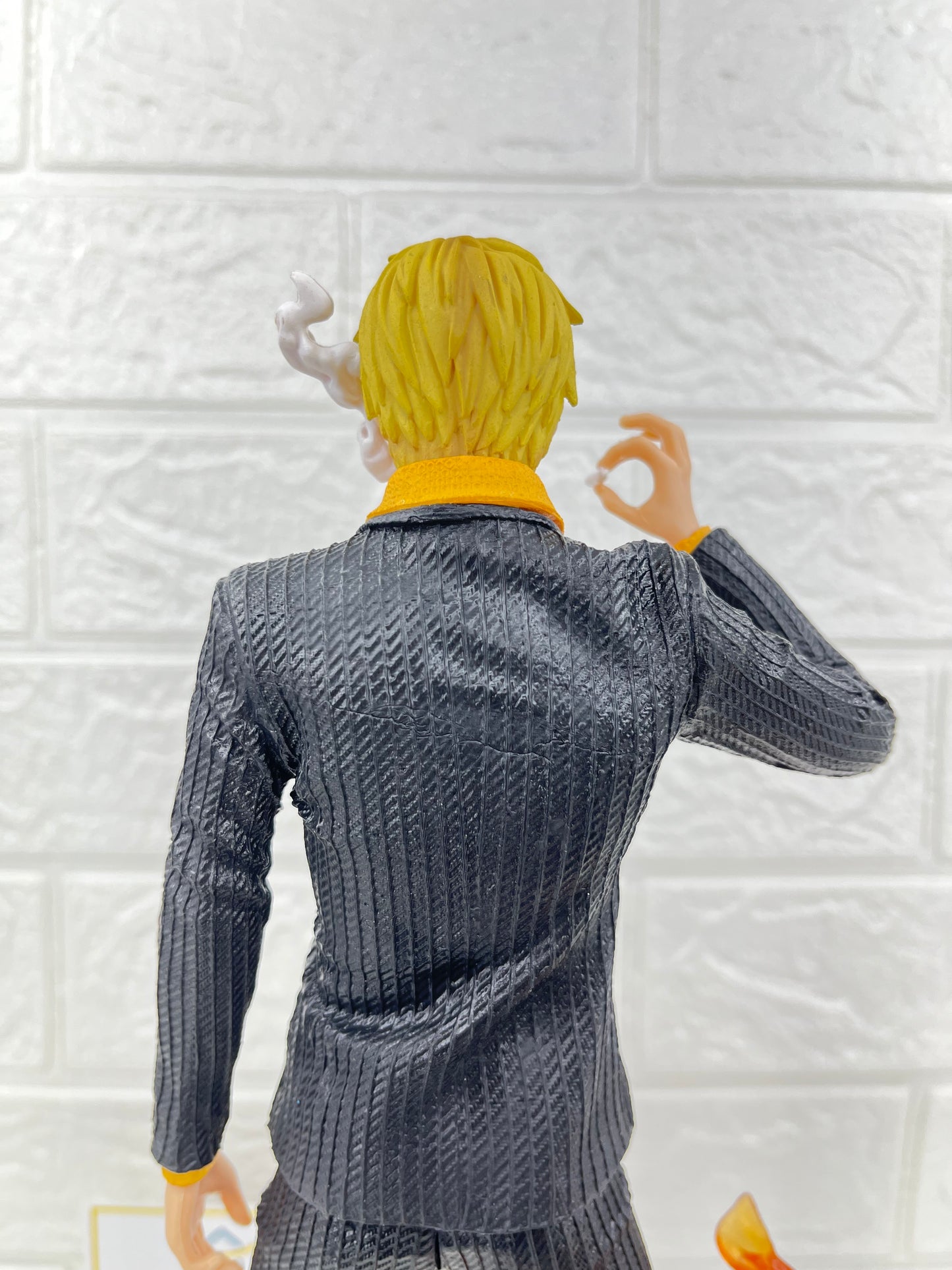 32 cm Smoking Sanji Orange Flames One Piece Figurine