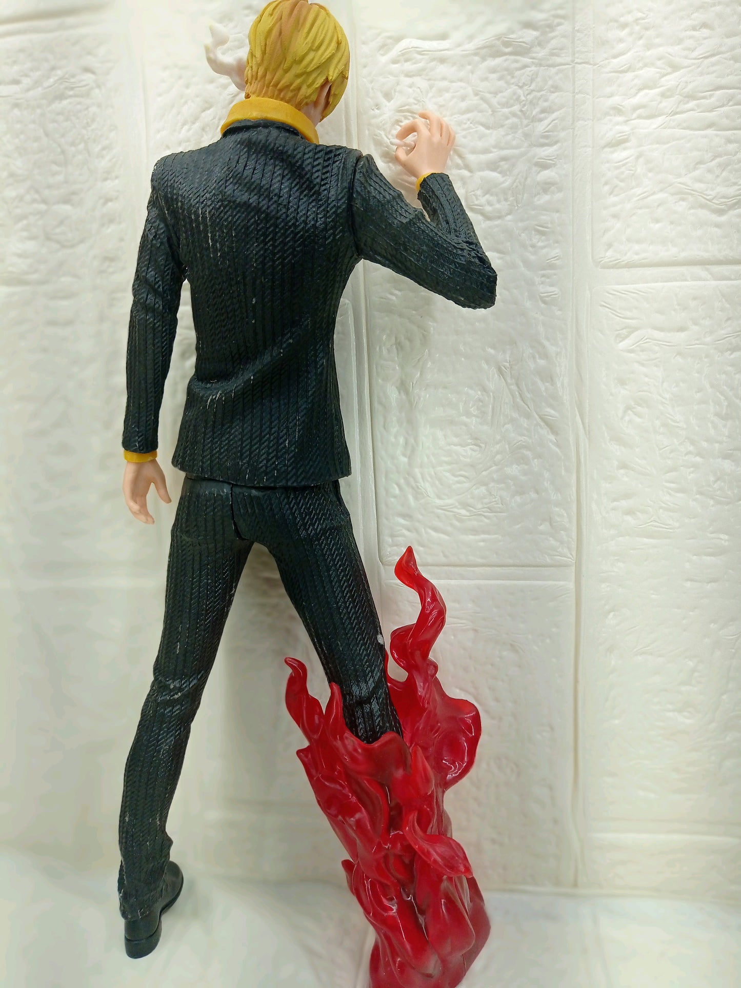 32 cm Smoking Sanji Orange Flames One Piece Figurine