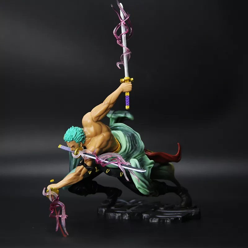 20 cm Green Fighting Zoro One Piece Figurine