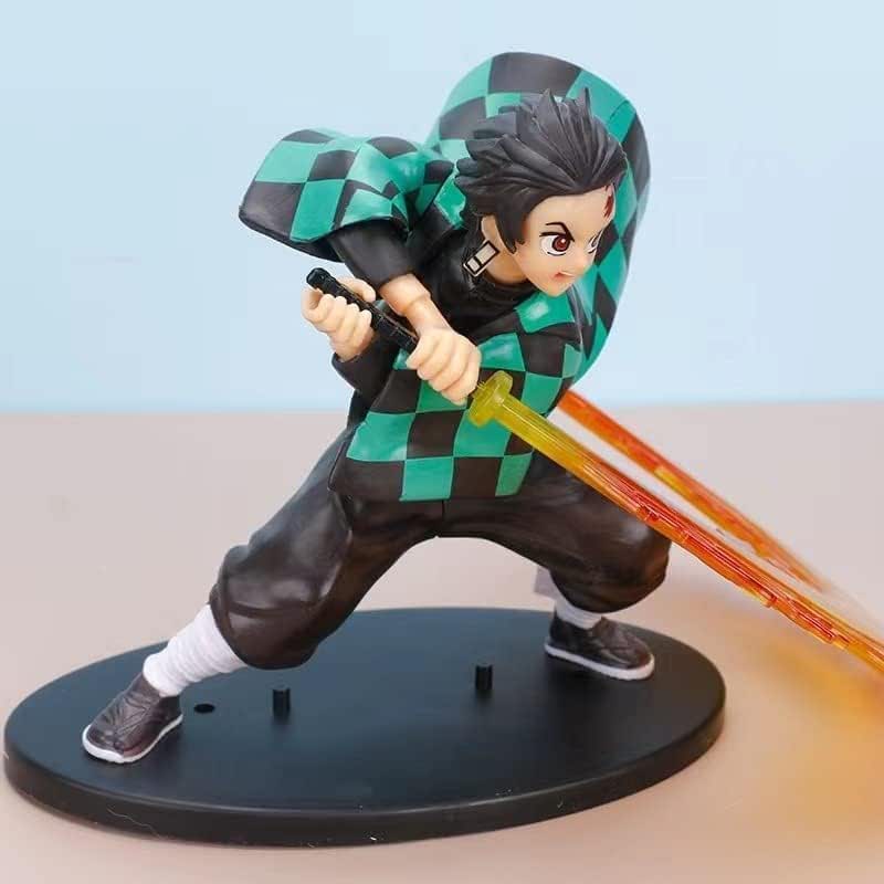 16 cm Tanjiro Kamado Flame Breathing Pose Demon Slayer Figurine