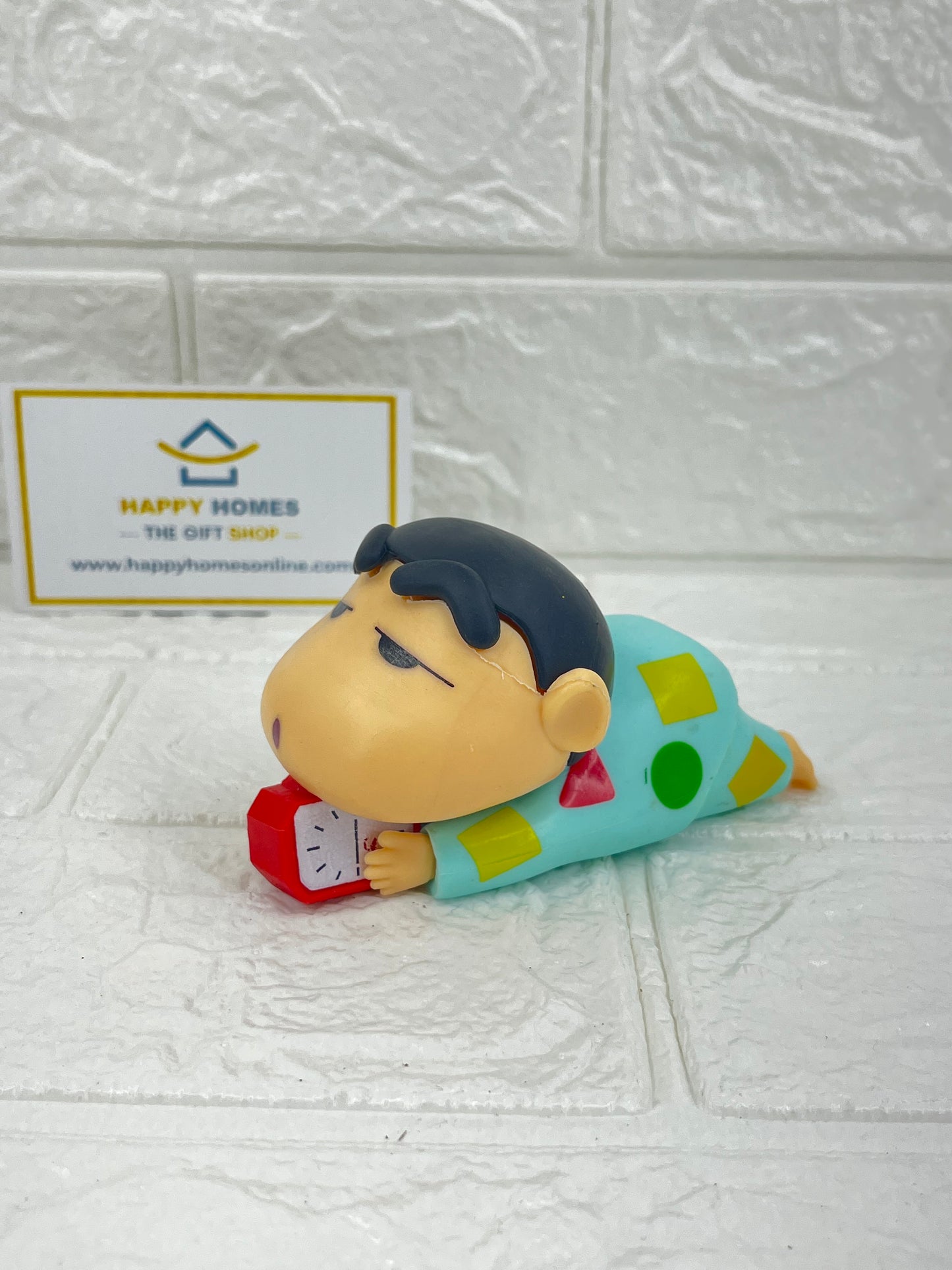 10 cm Lazy Clock Shin-chan Figurine