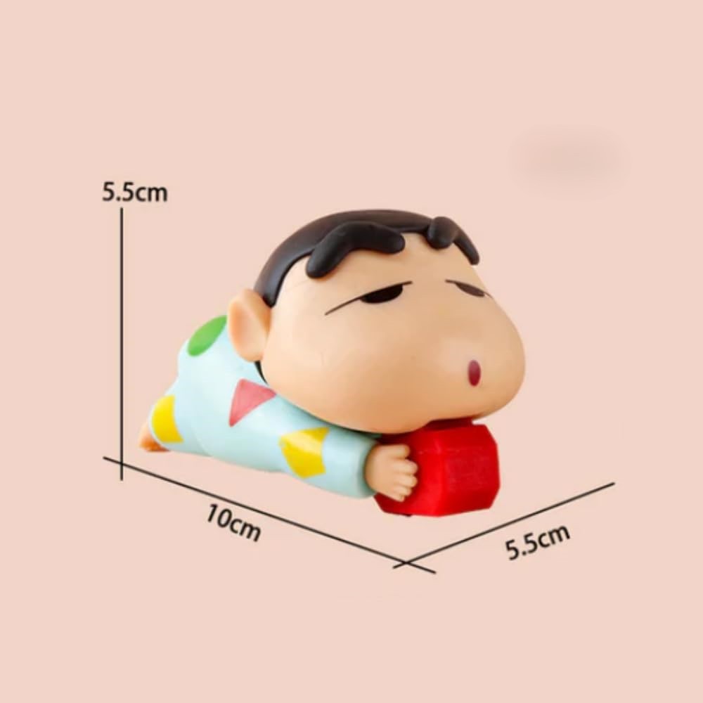10 cm Lazy Clock Shin-chan Figurine