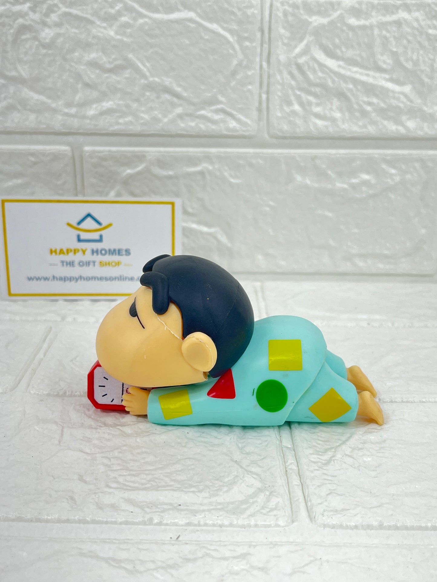 10 cm Lazy Clock Shin-chan Figurine