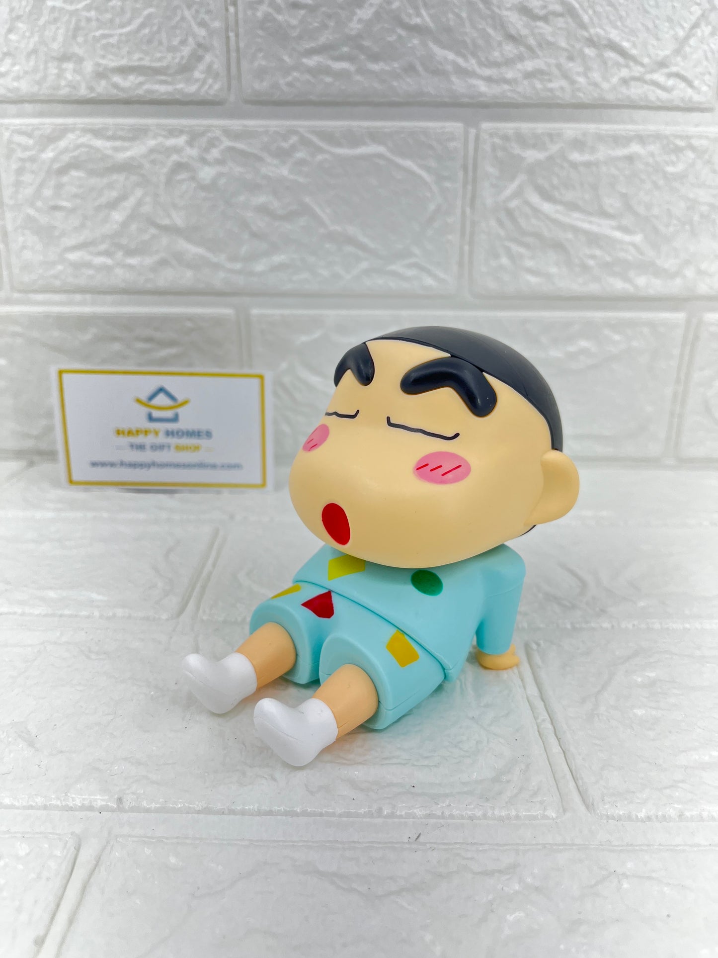 10 cm Small Light Blue Shin-chan Mobile Stand