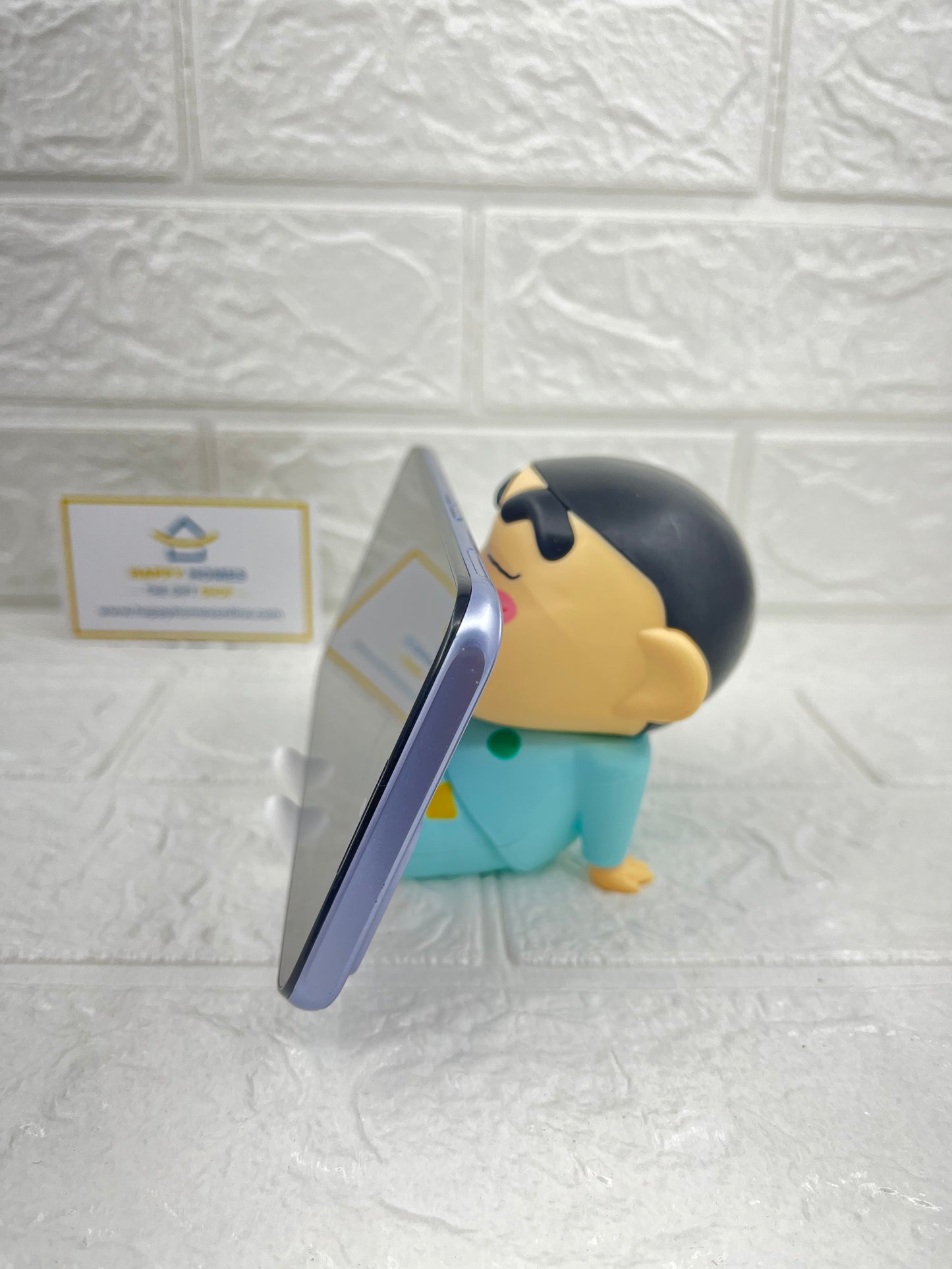 10 cm Small Light Blue Shin-chan Mobile Stand