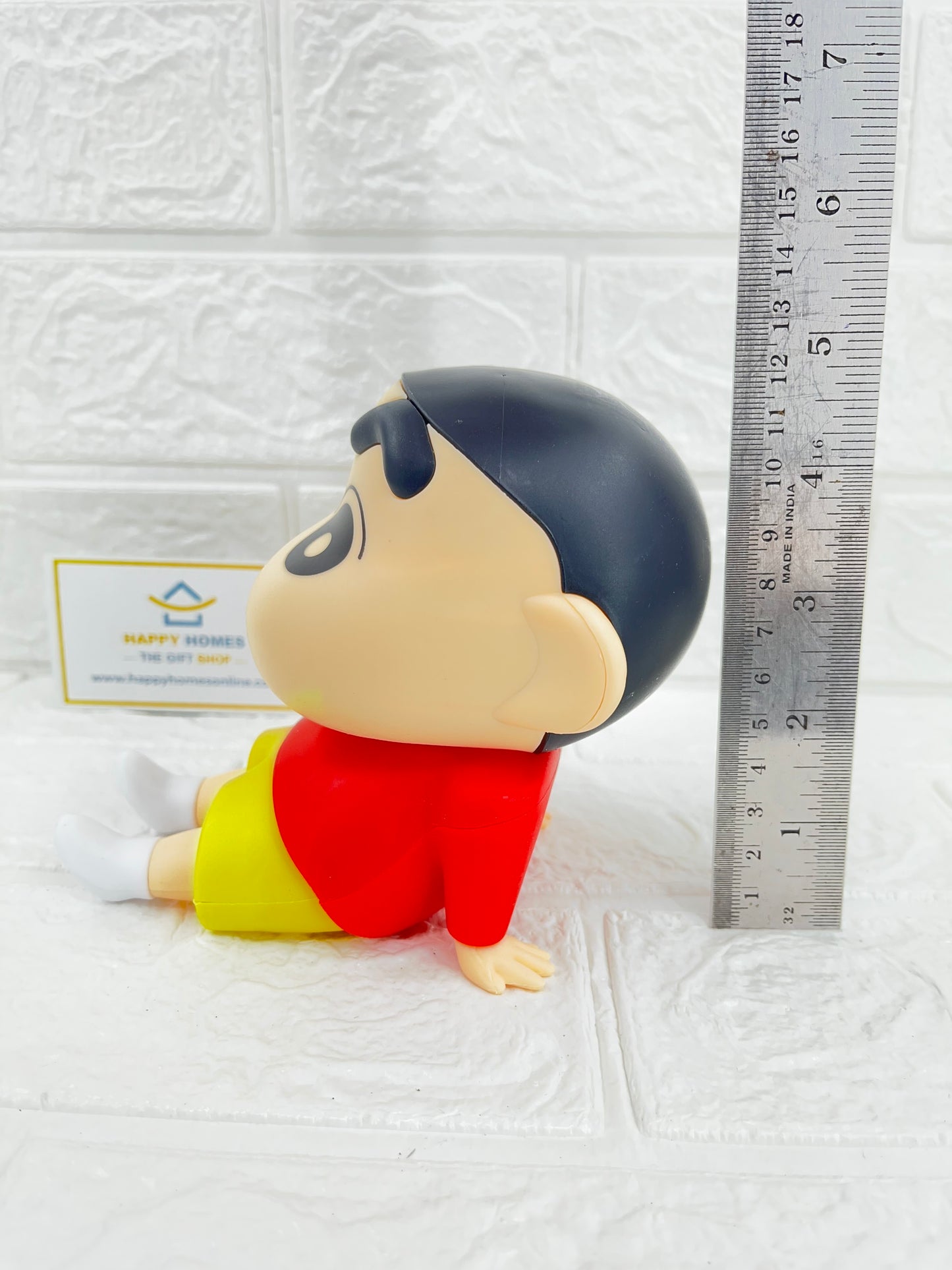 12 cm Big Red Yellow Shin-chan Mobile Stand Figurine