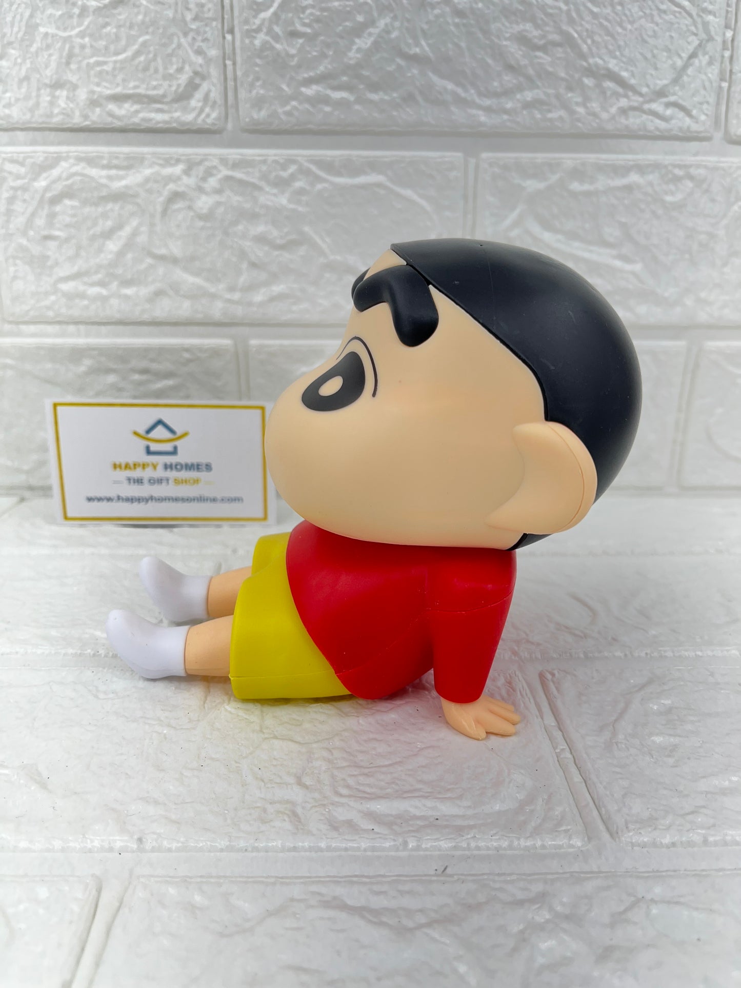 12 cm Big Red Yellow Shin-chan Mobile Stand Figurine