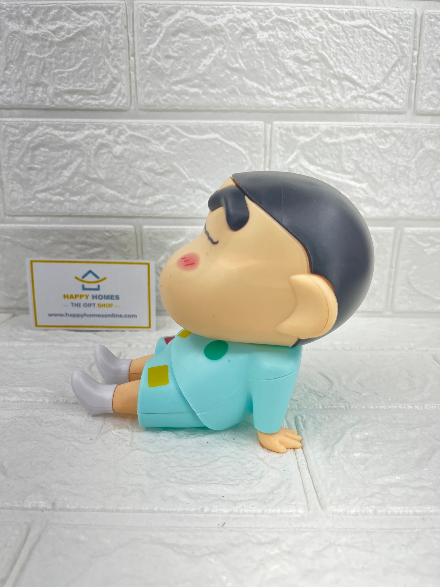 12 cm Big Light Blue Shin-chan Mobile Stand Figurine