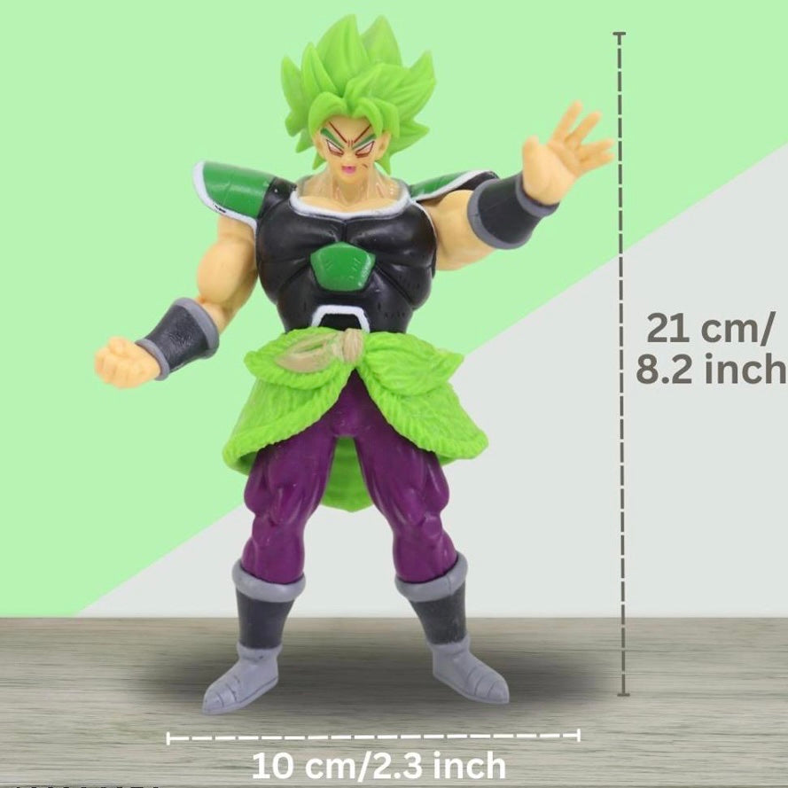 21 cm Green Hair Broly Dragon Ball Super Figurine