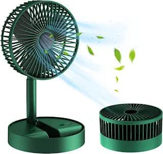 Folding telescopic fan