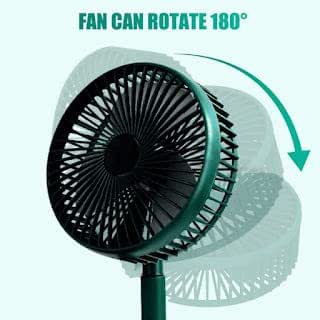 Folding telescopic fan