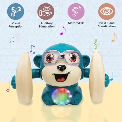 Monkey rolling banana toy