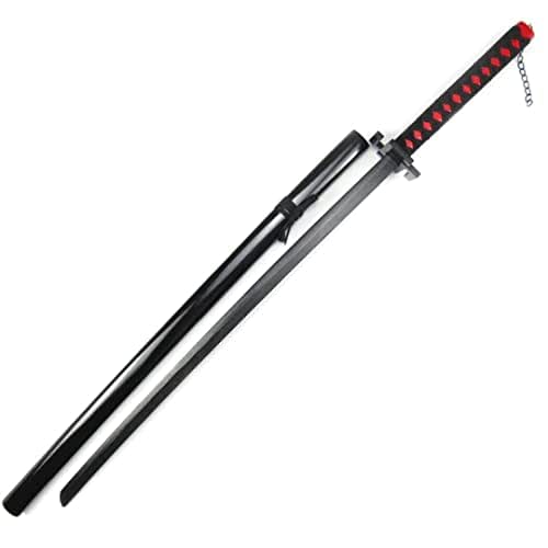 104 cm - Black Zangetsu - Bleach - Life Size Wooden Katana