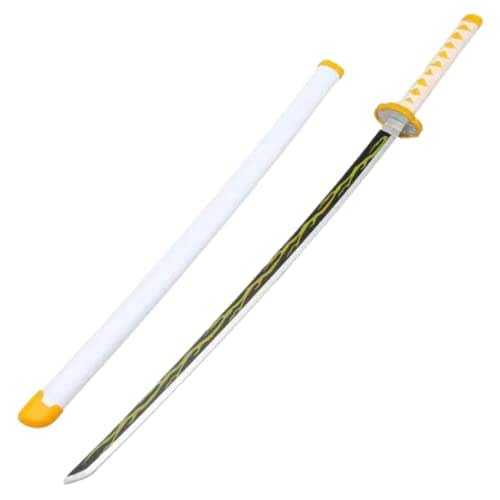 104 cm - Zenitsu Demon Slayer - Demon Slayer - Life Size Wooden Katana