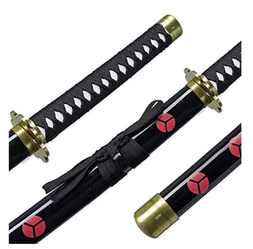 104 cm - Black Shusui Zoro - One Piece - Life Size Wooden Katana