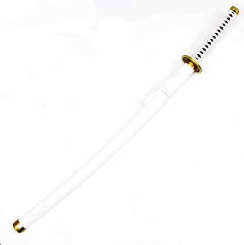 104 cm - White Wado Ichimonji Zoro - One Piece - Life Size Wooden Katana