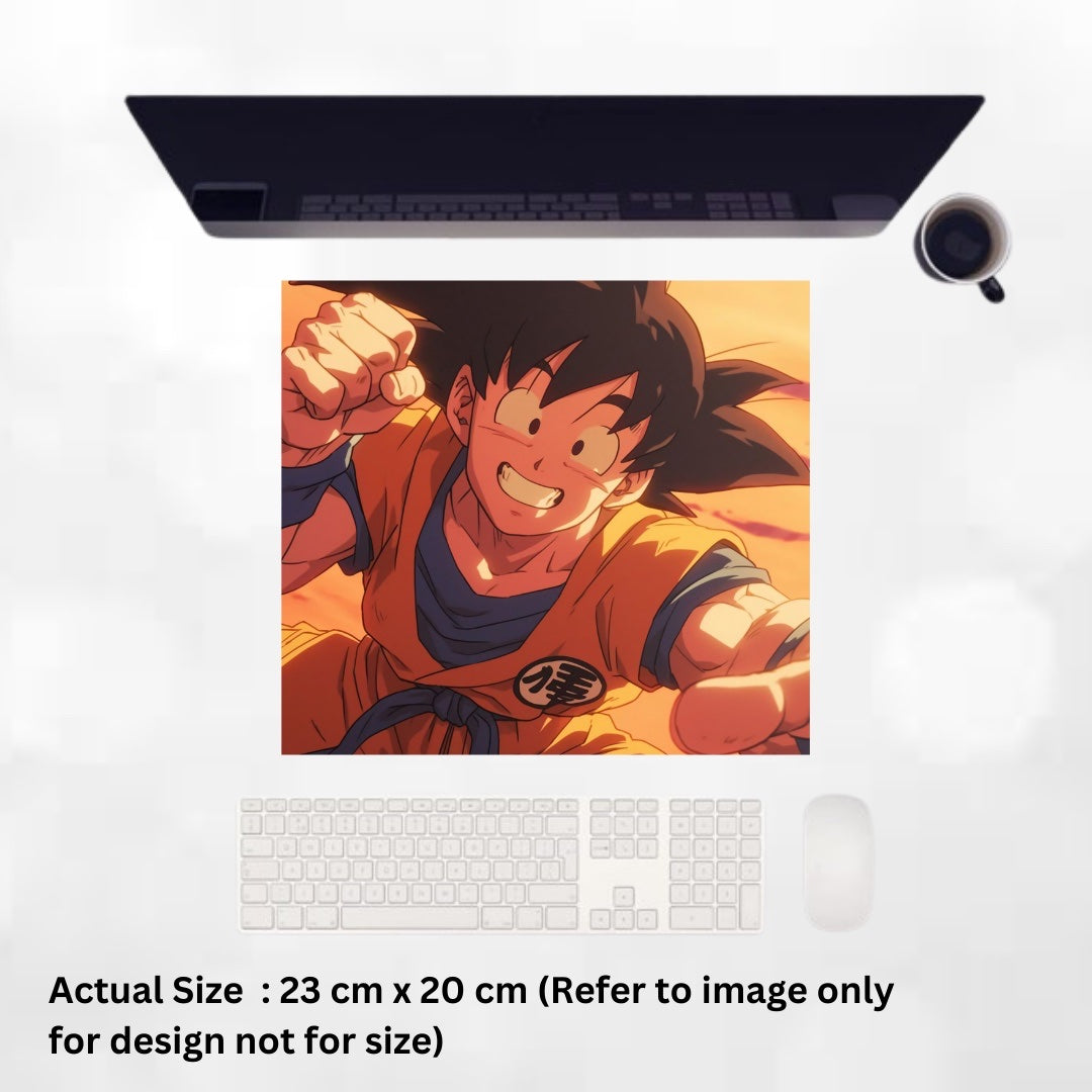 Orange Young Goku Dragonball Z - Mouse pad - 20 x 23 x 0.3 cm