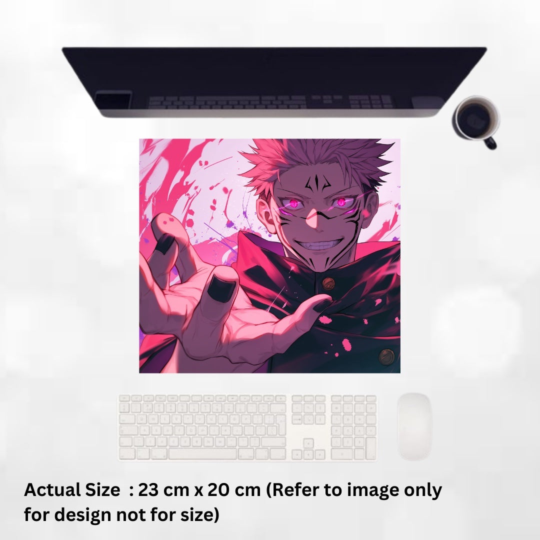 Scary Sukuna Jujutsu Kaisen - Mouse pad - 20 x 23 x 0.3 cm