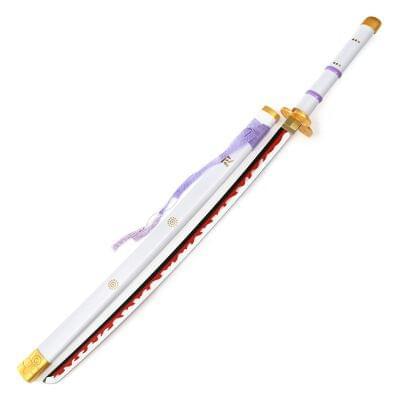 104 cm - Enma White Zoro - One Piece - Life Size Wooden Katana