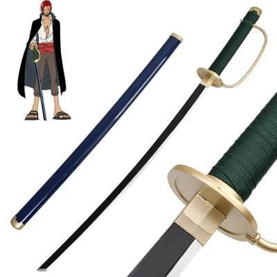 104 cm - Shanks - One Piece - Life Size Wooden Katana
