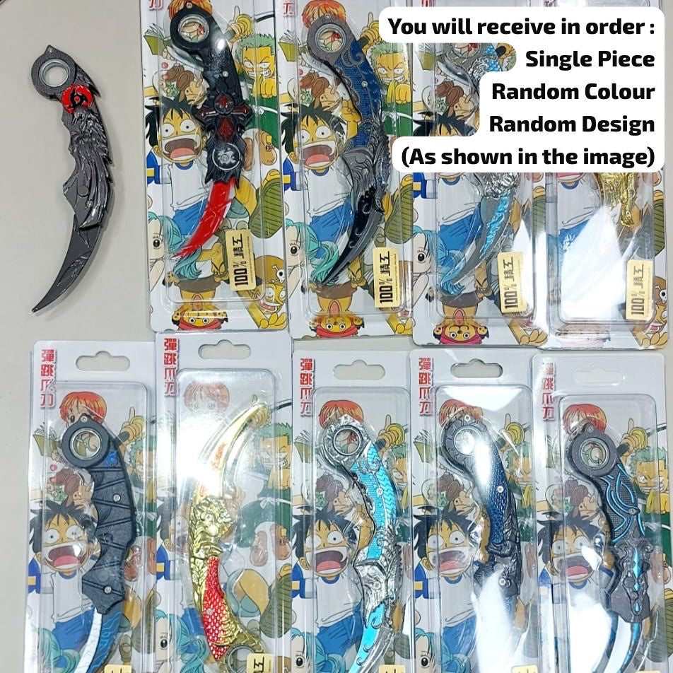Karambit Folding and Rotating Knife Keychain