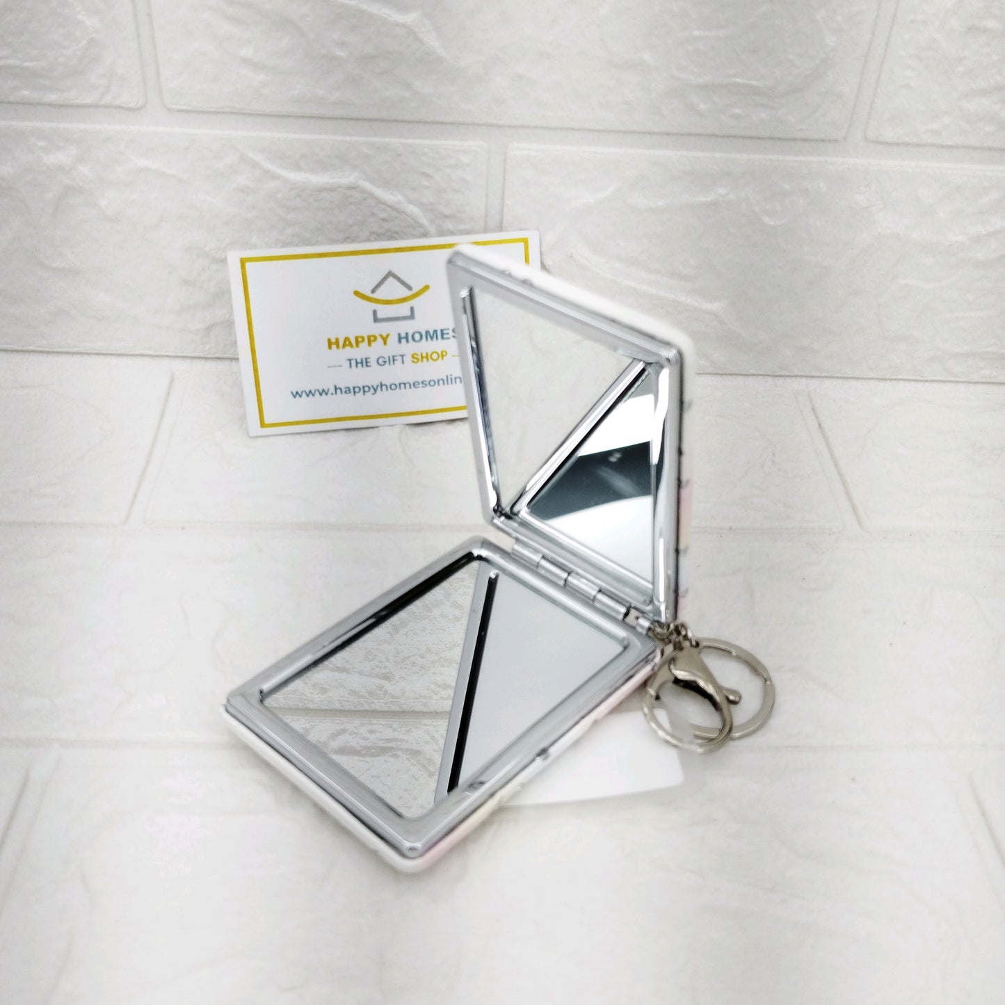 Glitter Cosmetic mirror keychain - All mix design - both shape
