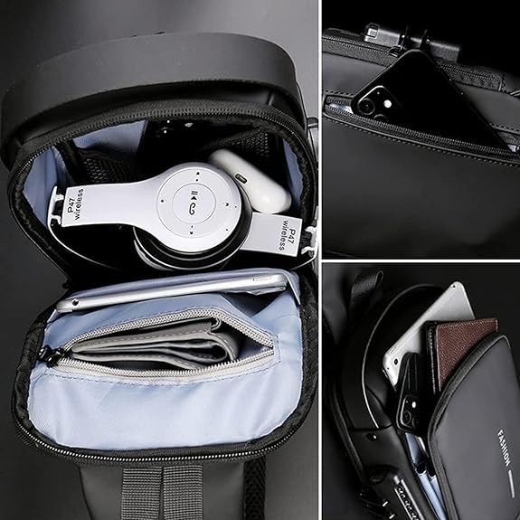 Anti theft cross body bag