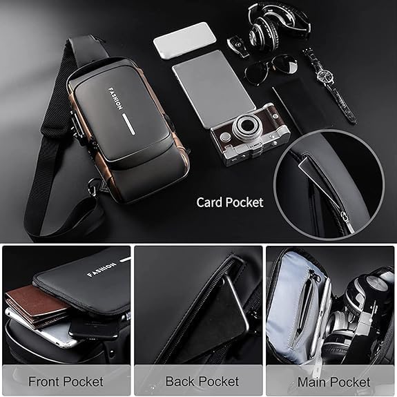 Anti theft cross body bag
