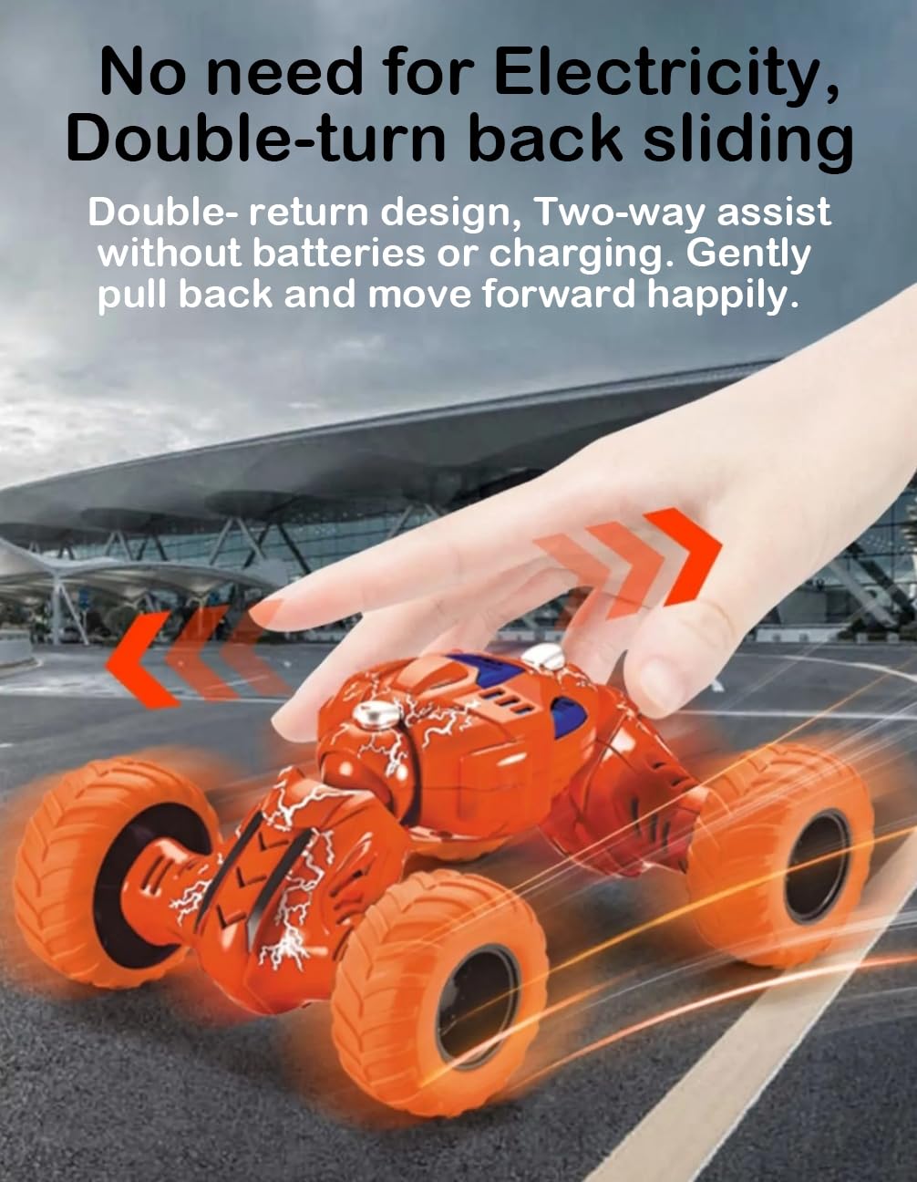Telescopic pull back car