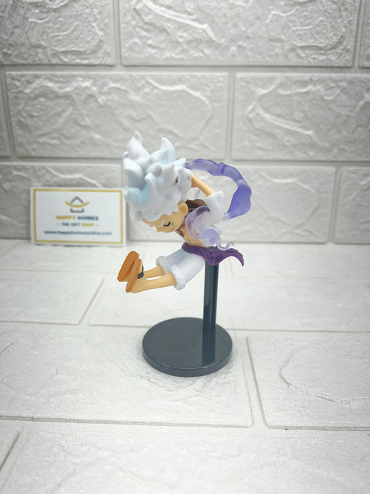 Levitating in Air Small White Luffy One Piece Figurine