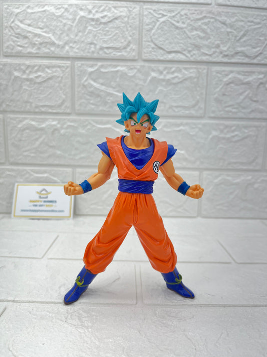 Blue Hair Orange Goku Dragon ball Figurine