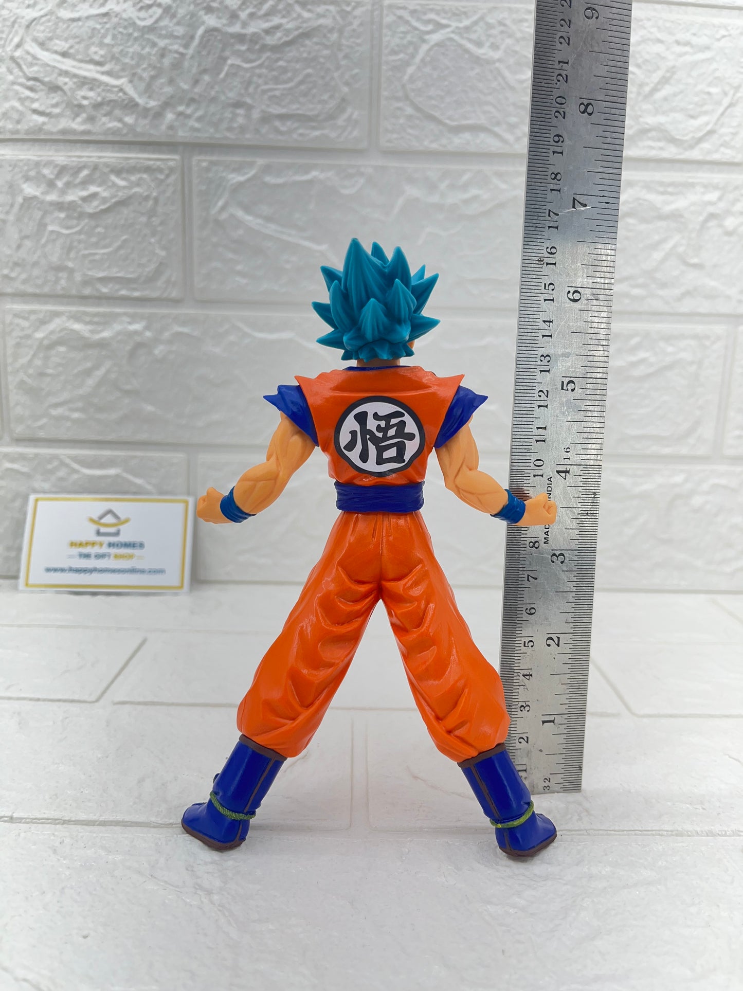 Blue Hair Orange Goku Dragon ball Figurine
