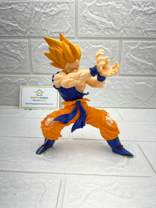Half Shirt Kamehameha Yellow Hair Goku Dragon ball Figurine