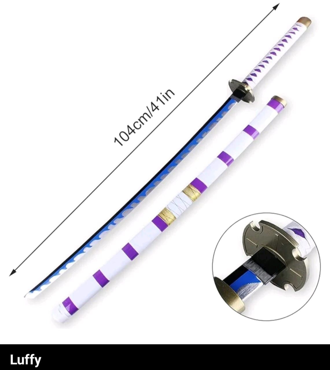 104 cm - Luffy - One Piece - Life Size Wooden Katana