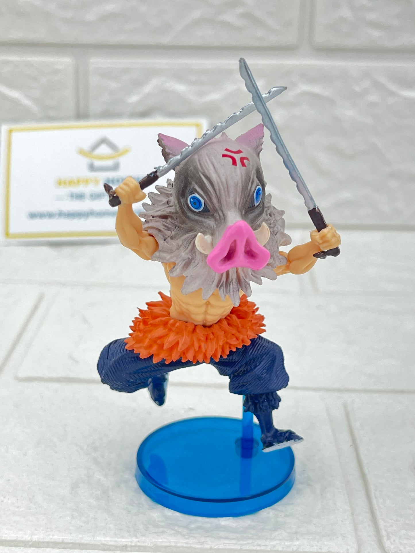 Two Swords Small Inosuke Demon Slayer Figurine