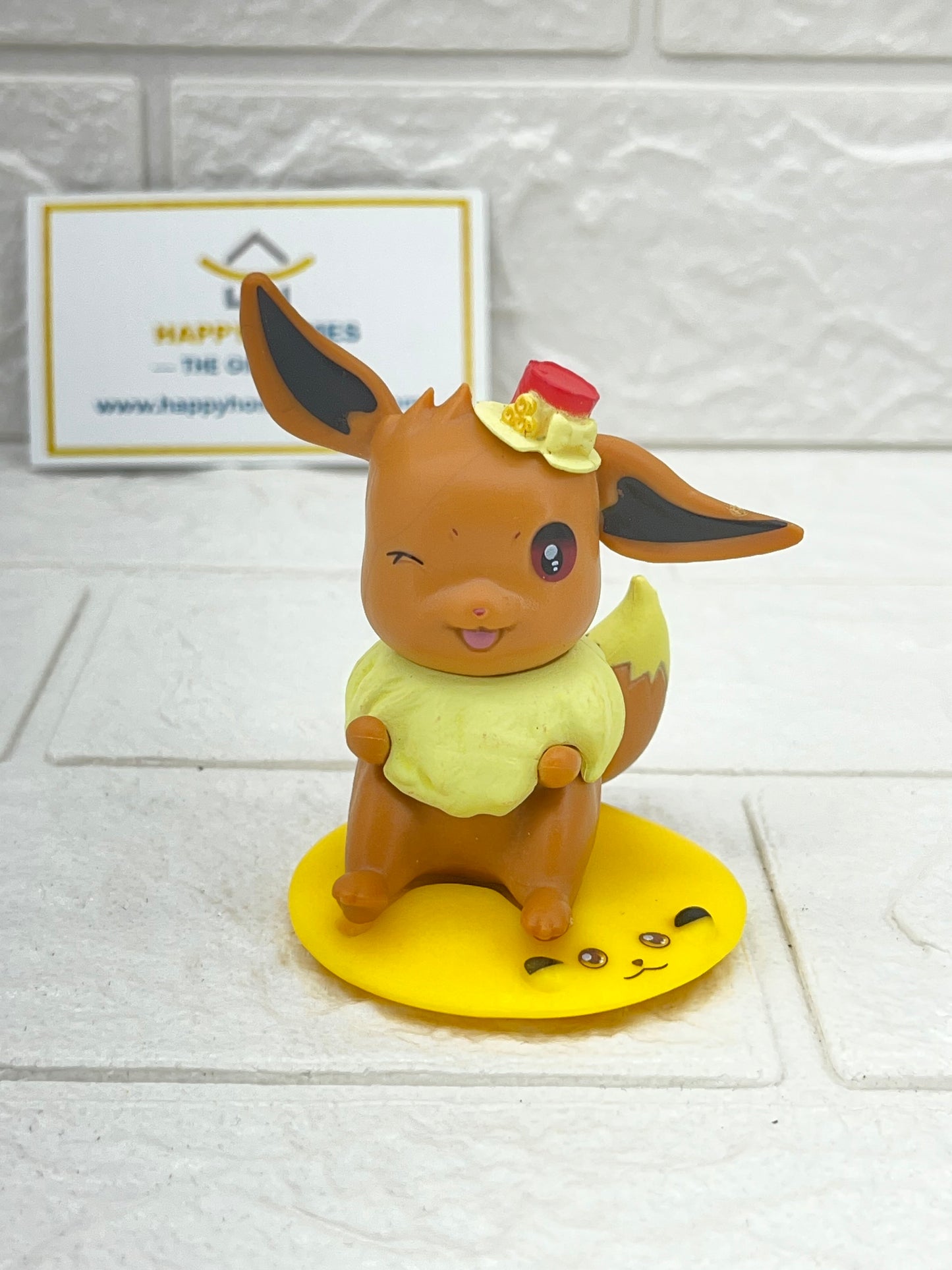 Cute Wink Small Eevee Pokemon Figurine