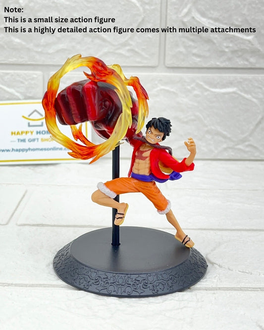 Fiery Red Big Punch Luffy One Piece Figurine
