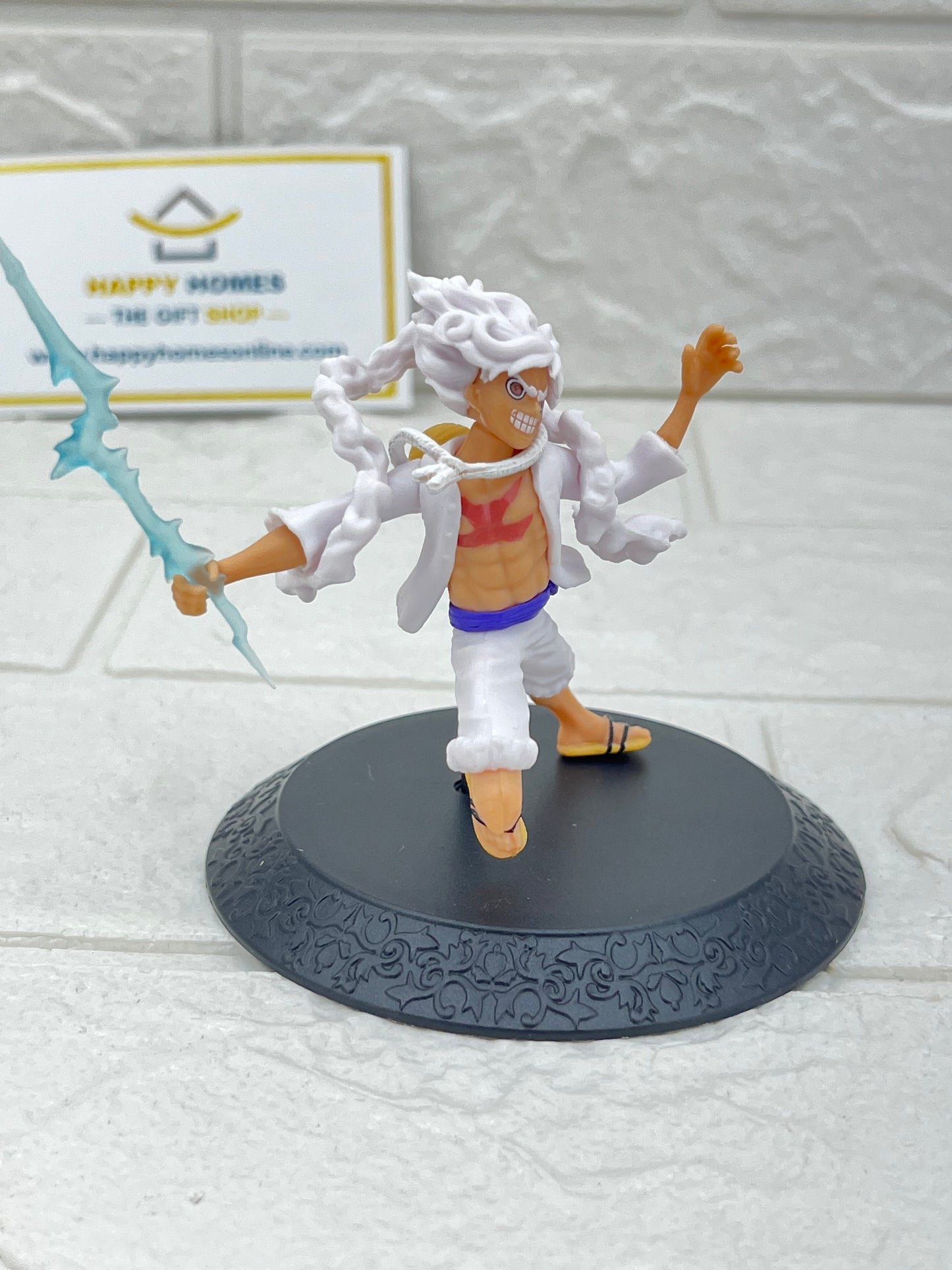 Fastest Blue Sword White Luffy One Piece Figurine