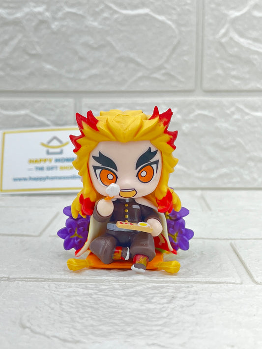 Cute Eating Rengoku Demon Slayer Figurine