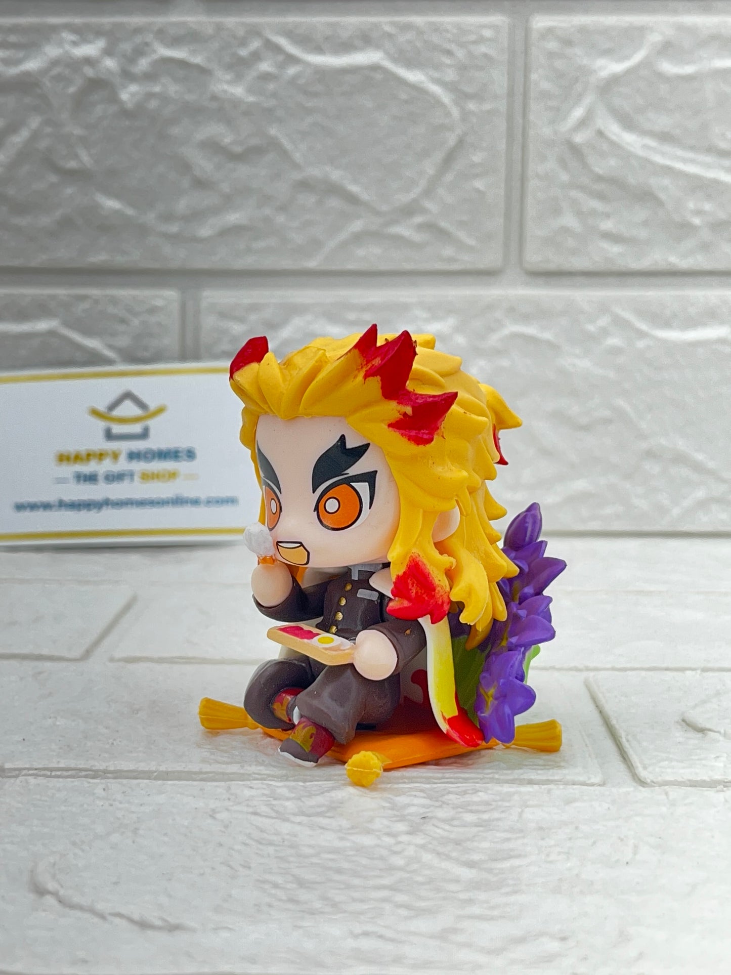 Cute Eating Rengoku Demon Slayer Figurine