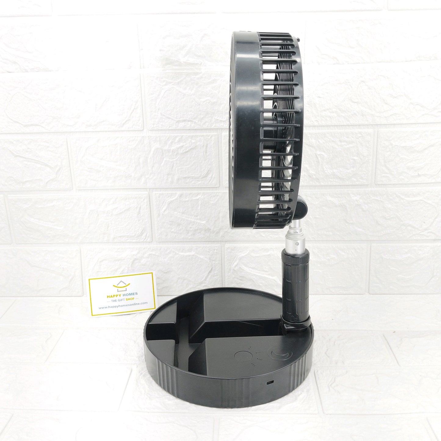 Retractable folding fan