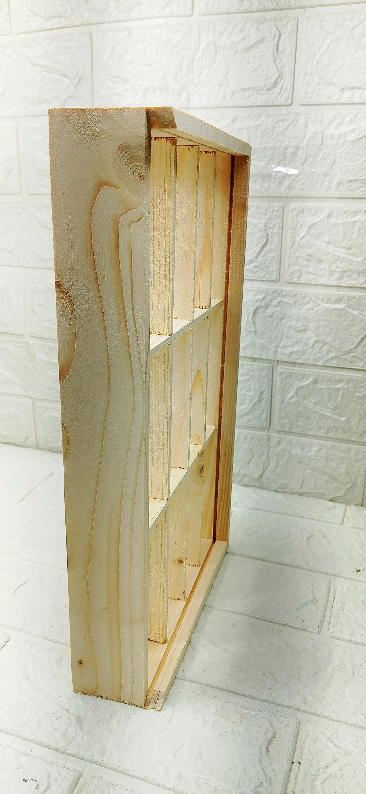 Wooden hot wheels organizer(without light)