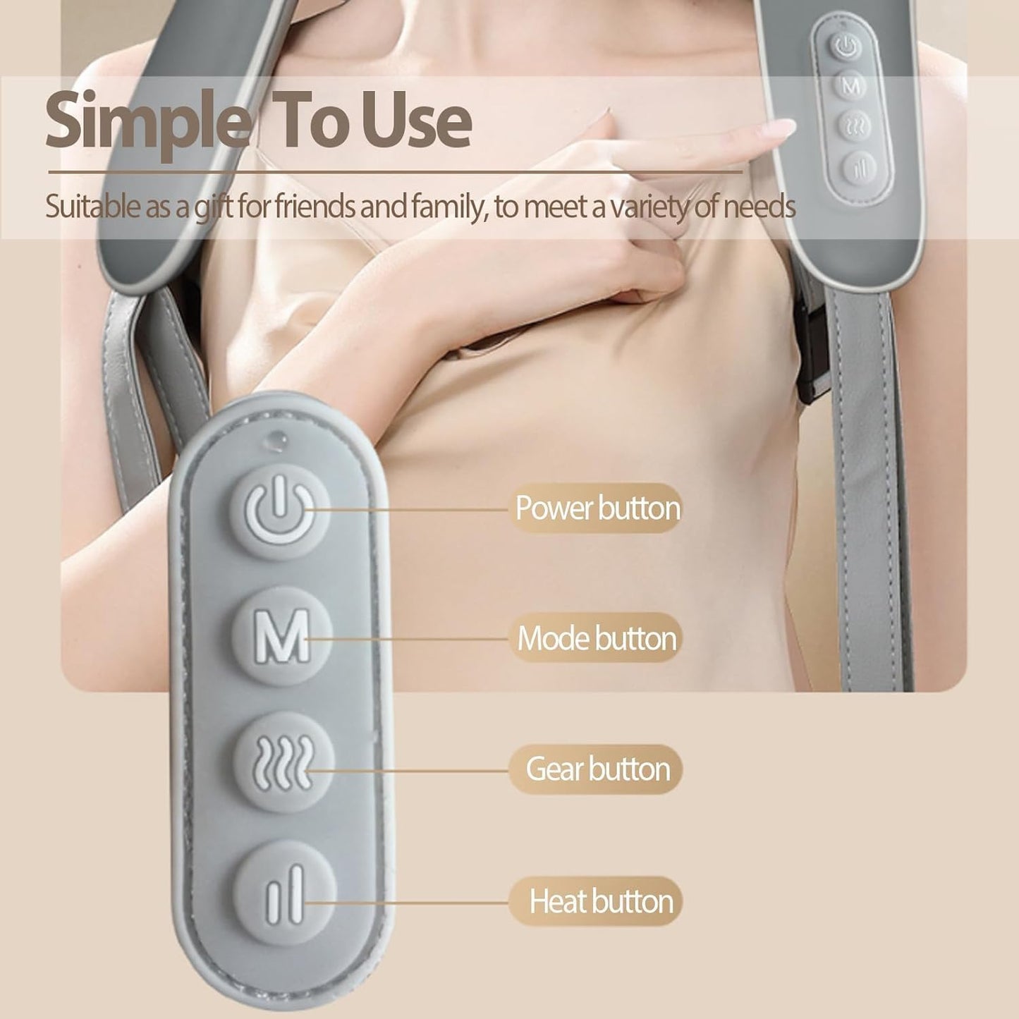 Neck and shoulders massager