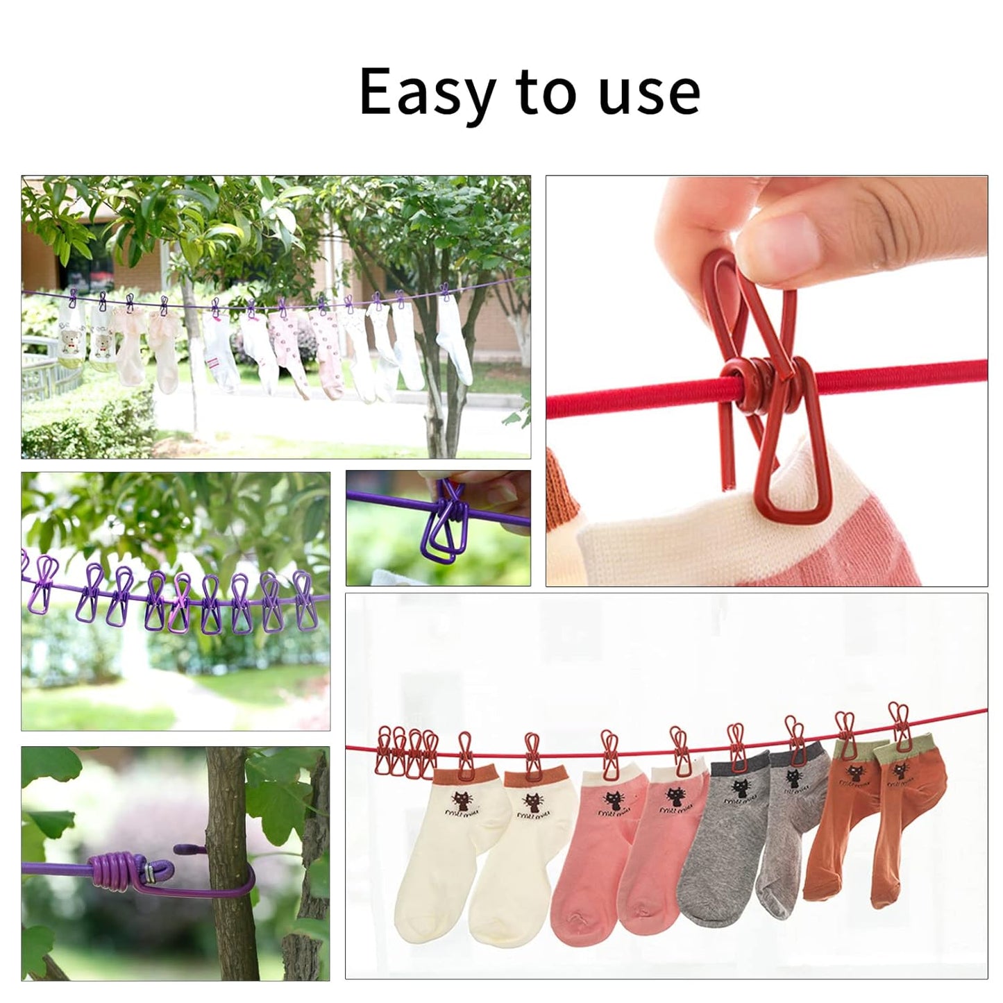 2 in 1 drying rope