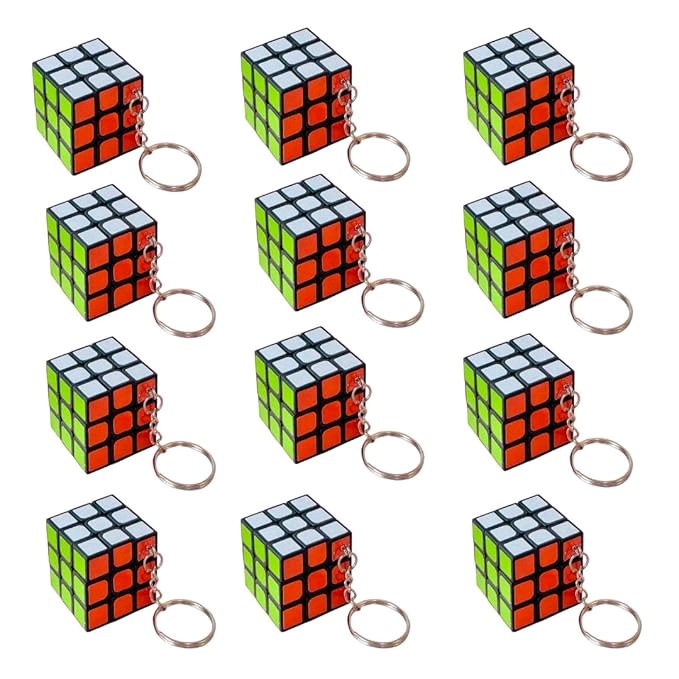 Mini Rubik's cube keychain
