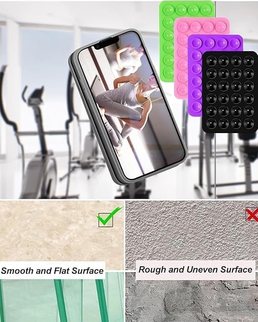 Sticky grippy phone stands